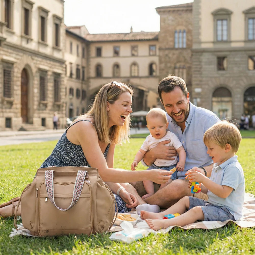 Foldable Baby Travel Cradle & Storage Bag – Portable Everyday Diaper Bag