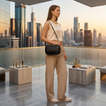 👜✨ Stylish Double-Zip Crossbody Bag | Versatile Leather Small Shoulder Bag