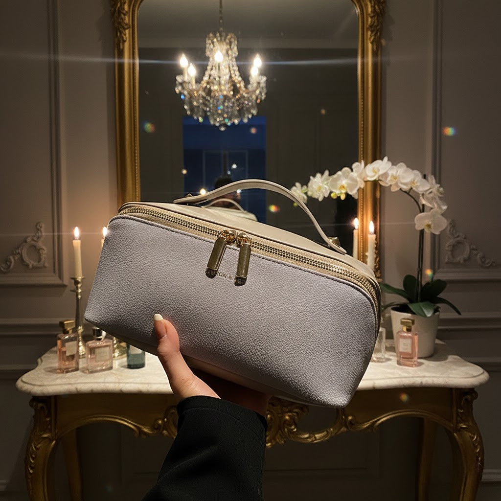 Elegant Large-Capacity Travel Makeup Bag – Chic & Organized On the Go