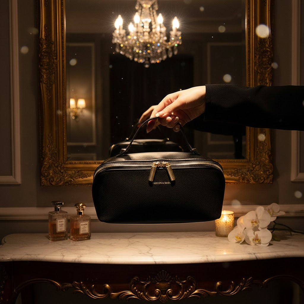 Elegant Large-Capacity Travel Makeup Bag – Chic & Organized On the Go