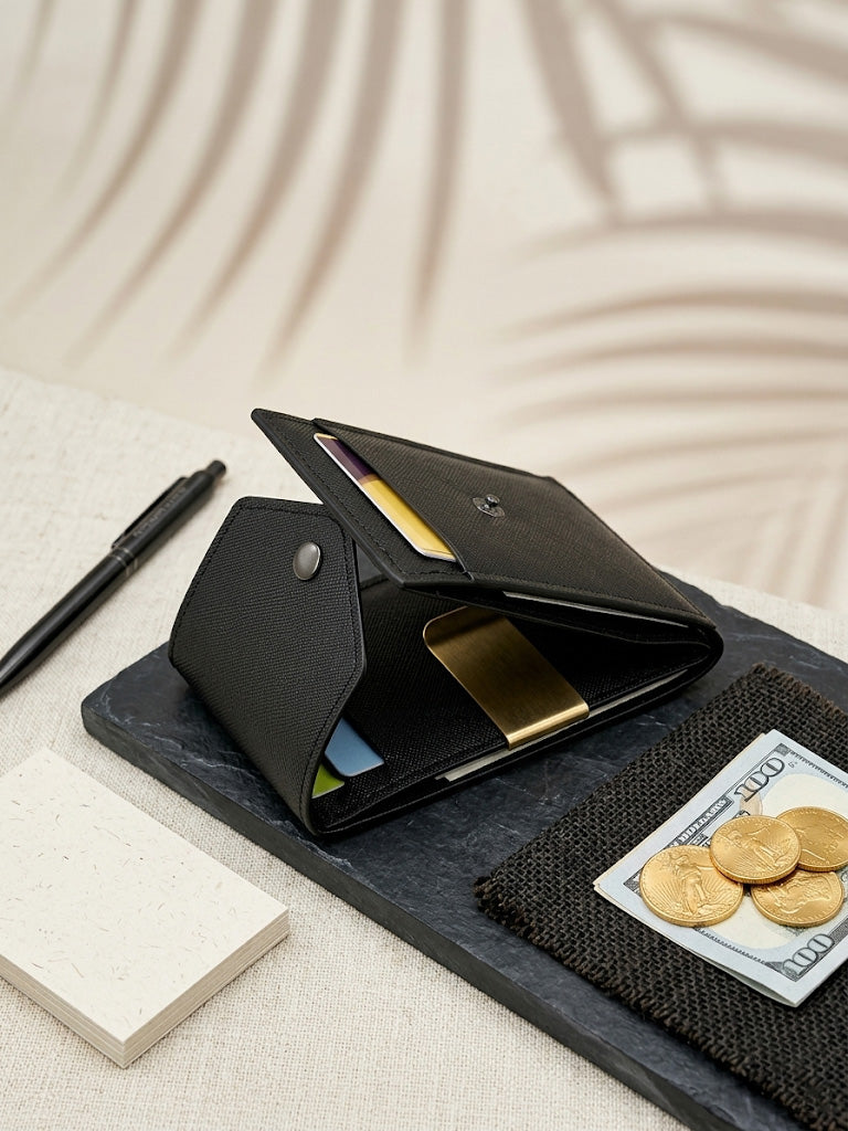 RFID Blocking Carbon Fiber Card Holder - Ultra Slim Men’s Money Clip
