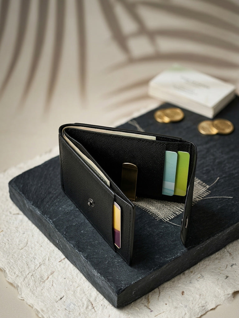 RFID Blocking Carbon Fiber Card Holder - Ultra Slim Men’s Money Clip