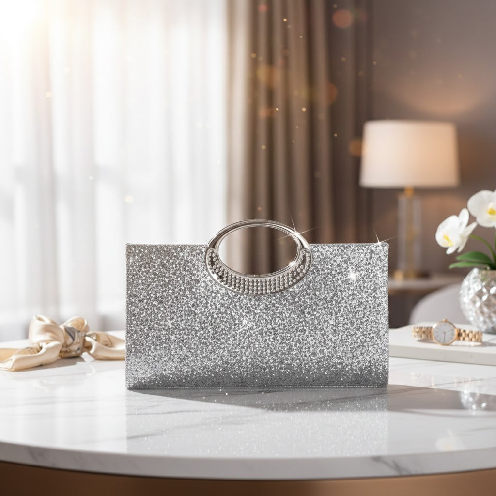 Radiant Crystal Evening Clutch – Timeless Glamour for Unforgettable Nights