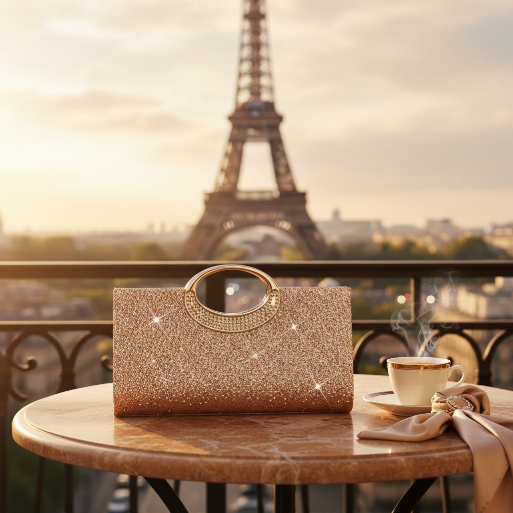 Radiant Crystal Evening Clutch – Timeless Glamour for Unforgettable Nights