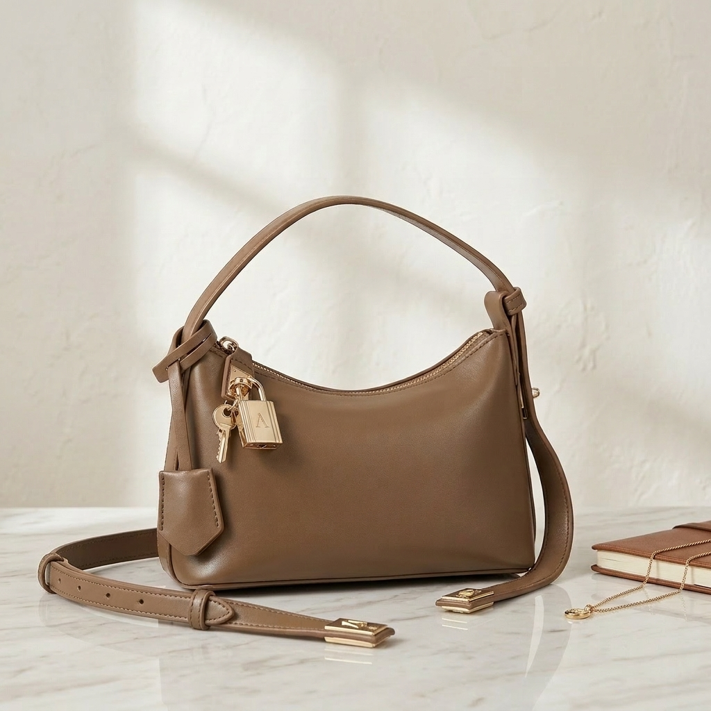 Soft Leather Mini Pillow Bag – Elegant Everyday Shoulder Bag